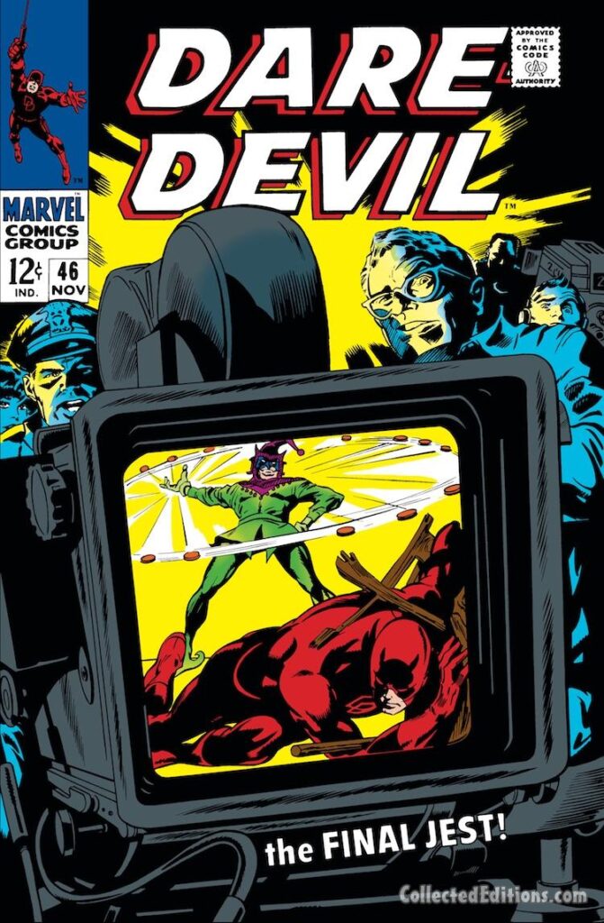 Daredevil #46 cover; pencils, Gene Colan; inks, George Klein; The Final Jest, the Jester