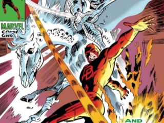 Daredevil #56 cover; pencils, Gene Colan; inks, George Klein; Death's Head