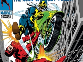 Daredevil #58 cover; pencils, Gene Colan; inks, Syd Shores; Stunt-Master