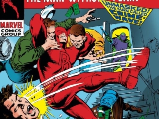 Daredevil #60 cover; pencils, Gene Colan; inks, Syd Shores; Showdown at Sea, Crime-Wave