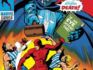 Daredevil #71 cover; pencils, Marie Severin; inks, Syd Shores; The Tribune