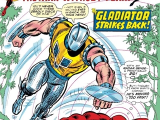 Daredevil #113 cover; pencils and inks, John Romita Sr.; The Gladiator Strikes Back