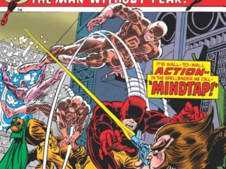 Daredevil #117 cover; pencils, Gil Kane; inks, John Romita Sr.; Mindtap, the Owl