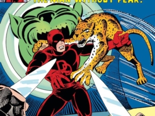 Daredevil #162 cover; pencils and inks, Steve Ditko; Requiem for a Pug, fill-in issue, tiger