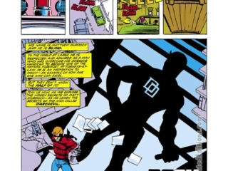 Daredevil #167, pg. 18; pencils, Frank Miller; inks, Klaus Janson; Dark Secrets, David Michelinie