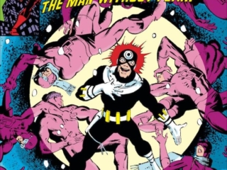 Daredevil #169 cover; pencils, Frank Miller; inks, Klaus Janson; Bullseye goes mad, He'll Keep Killing Them Till They're All Dead