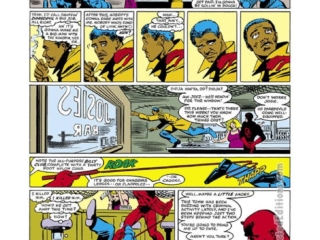 Daredevil #172, pg. 3; pencils, Frank Miller; inks, Klaus Janson; Turk, Josie's Bar