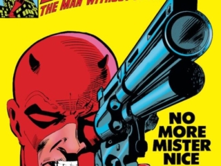 Daredevil #182 cover; pencils, Frank Miller; inks, Klaus Janson; No More Mister Nice Guy
