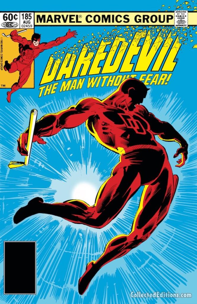Daredevil #182 cover; pencils, Frank Miller; inks, Klaus Janson