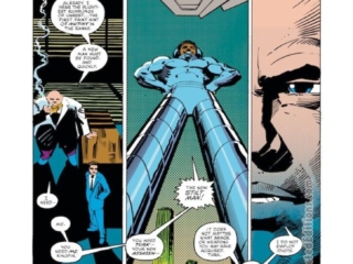 Daredevil #186, pg. 13; layouts, Frank Miller; pencils and inks, Klaus Janson; Kingpin, Stilt Man, Turk