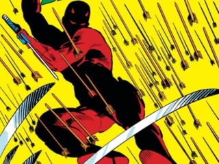 Daredevil #189 cover; pencils, Frank Miller; inks, Klaus Janson