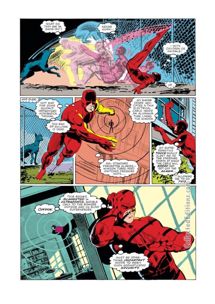 Daredevil #192, pg. 9; pencils and inks, Klaus Janson; radar sense