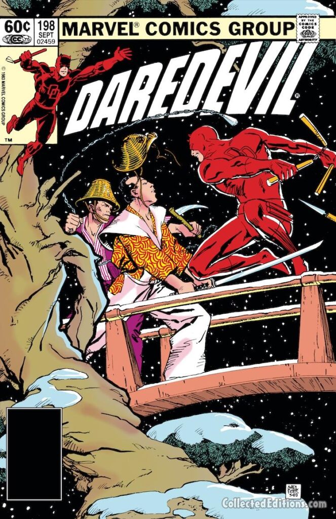 Daredevil #198 cover; pencils and inks, Carl Potts; Dark Wind Assassins