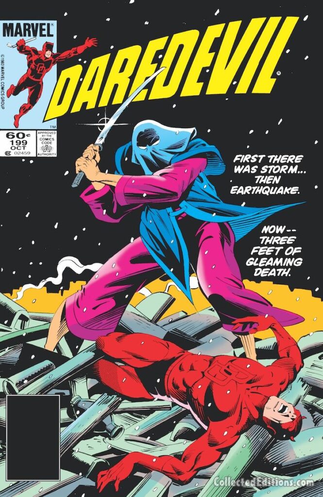 Daredevil #199 cover; pencils, Luke McDonnell; inks, Bob Wiacek; Dark Wind