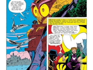 Daredevil #3, pg. 8; pencils, Joe Orlando; inks, Vince Colletta; first appearance of the Owl, Aerie, Leland Owlsley