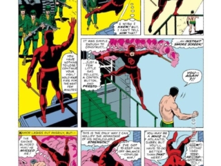 Daredevil #7, pg. 14; pencils and inks, Wally Wood; Sub-Mariner vs. Matt Murdock