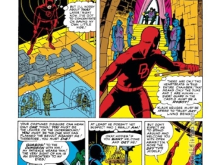 Daredevil #9, pg. 9; layouts and inks, Wally Wood; pencils, Bob Powell; radar sense, Matt Murdock