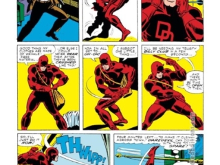 Daredevil #12, pg. 3; pencils and inks, John Romita Sr.; Matt Murdock costume