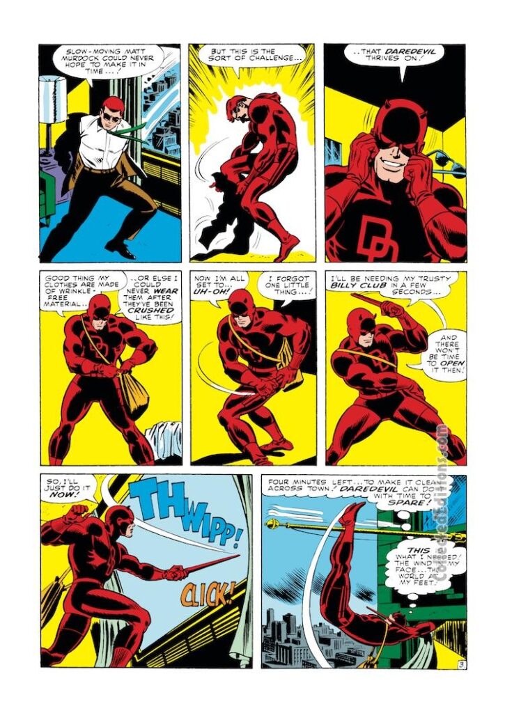 Daredevil #12, pg. 3; pencils and inks, John Romita Sr.; Matt Murdock costume