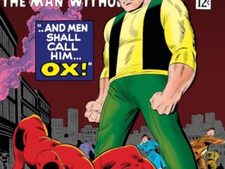 Daredevil #15 cover; pencils, John Romita Sr.; inks, Frank Giacoia; And Men Shall Call Him Ox