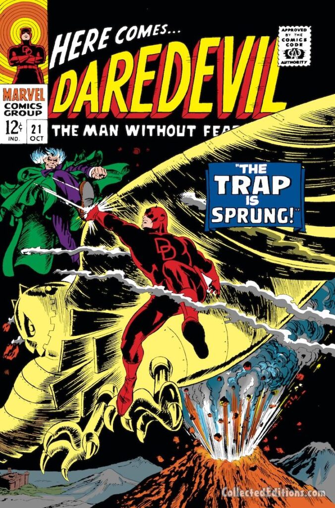 Daredevil #21 cover; pencils, Gene Colan; inks, Frank Giacoia; The Owl