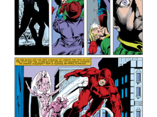 Daredevil #205, pg. 2; pencils, William Johnson; inks, Danny Bulanadi; Matt Murdock, shamrock
