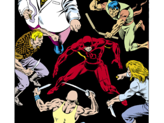 Daredevil #212, pg. 1; pencils, David Mazzucchelli; inks, Danny Bulanadi, Pat Redding; Matt Murdock, Stan Lee Presents, Lies, Denny O&rsquo;Neil, writer, Ralph Macchio, editor