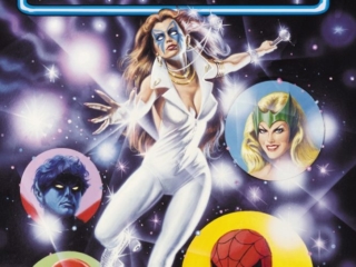 Dazzler #1 cover; painted art, Bob Larkin Dazzler #1 cover; painted art, Bob Larkin