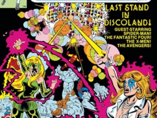 Dazzler #2 cover; pencils, John Romita Jr.; inks, Al Milgrom Dazzler #2 cover; pencils, John Romita, Jr.; Enchantress