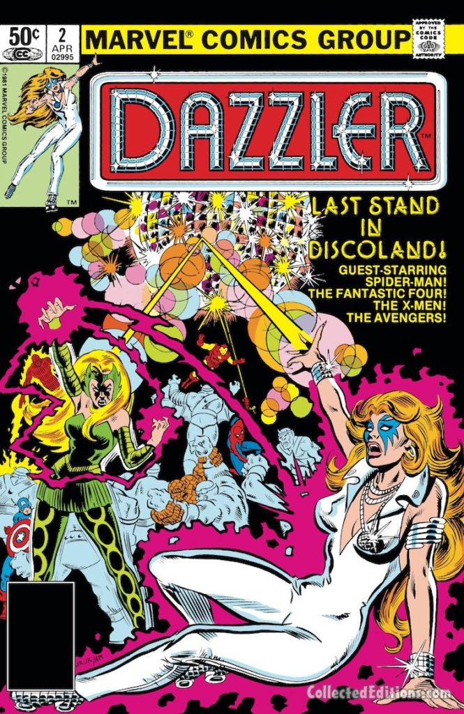Dazzler #2 cover; pencils, John Romita, Jr.; Enchantress