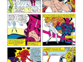 Dazzler #11, pg. 17; pencils, Frank Springer; inks, Vince Colletta Dazzler #11, pg. 17; pencils, Frank Springer; inks, Vince Colletta; Galactus, R-11