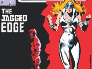 Dazzler #25 cover; pencils and inks, Frank Springer Dazzler #25 cover; pencils and inks, Frank Springer; The Jagged Edge