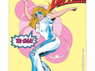 Dazzler #29, pg. 20; pencils, Jackson Guice; inks, Vince Colletta; pin-up, Ta-Daa, disco Dazzler
