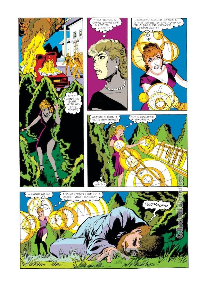 Dazzler #33, pg. 10; pencils, Mark D. Bright; inks, Vince Colletta; Bob Benson