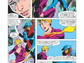 Dazzler #36, pg. 8; pencils, Geof Isherwood; inks, Mike Gustovich; Tatterdemalion