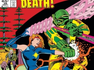 Dazzler #39 cover; pencils, Paul Chadwick; inks, Jackson Guice; Caught in a Grip of Death, OZ Chase