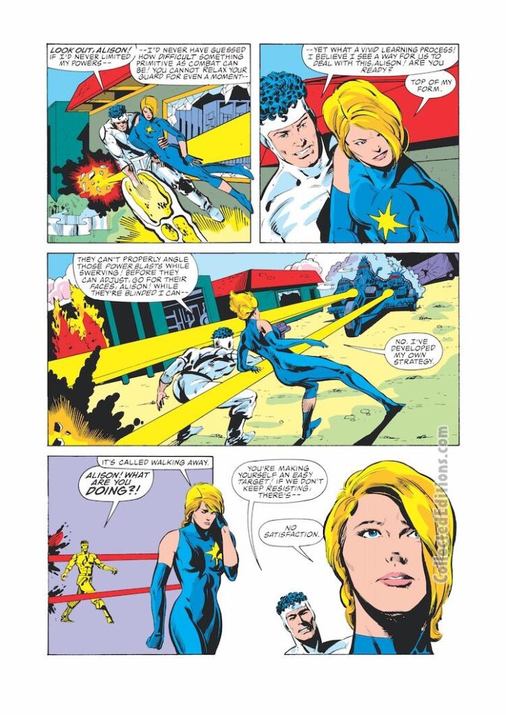 Dazzler #40, pg. 20; pencils, Paul Chadwick; inks, Butch Guice; The Beyonder