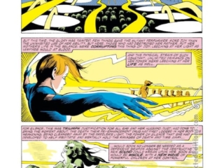 Dazzler #42, pg. 12; pencils, Paul Chadwick; inks, Romeo Tanghal; rock star, disco singer, pop star