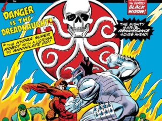 Daredevil #121 cover; pencils, Gil Kane; Foggy Nelson, Agent of SHIELD, Black Widow, Hydra