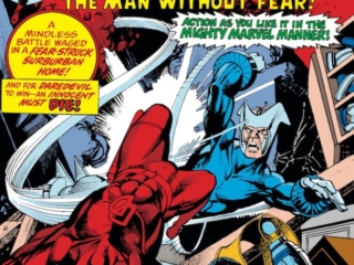 Daredevil #127 cover; pencils, Gil Kane; inks, Klaus Janson, Torpedo