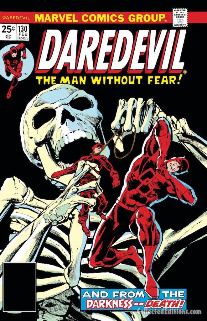 Daredevil #130 cover; pencils, Rich Buckler; inks, Klaus Janson