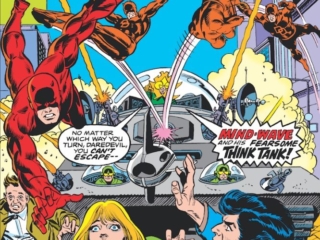 Daredevil #133 cover; pencils, Gil Kane; Uri Geller