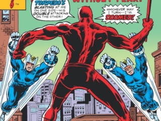 Daredevil #134 cover; pencils, Rich Buckler; Torpedo