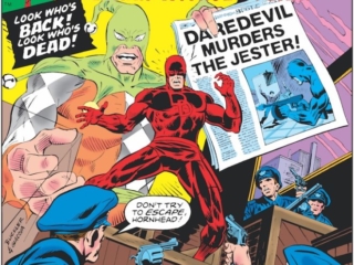 Daredevil #135 cover; pencils, Rich Buckler The Jester