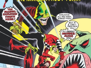 Daredevil #137 cover; pencils, John Buscema; The Jester