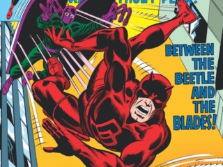 Daredevil #140 cover; pencils, Dave Cockrum; inks, Joe Sinnott; The Beetle