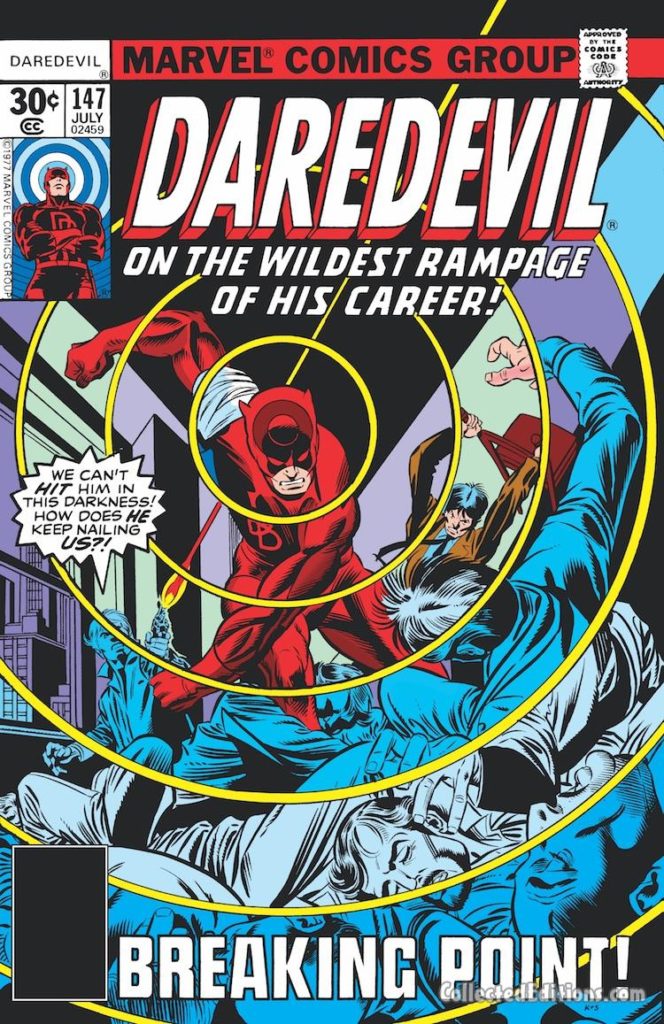 Daredevil #147 cover; pencils, Gil Kane; inks, Joe Sinnott