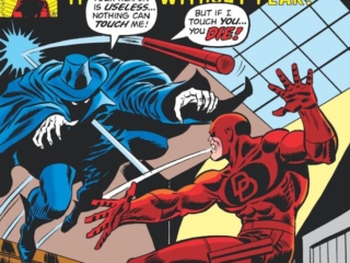 Daredevil #148 cover; pencils, Ron Wilson; Deathstalker