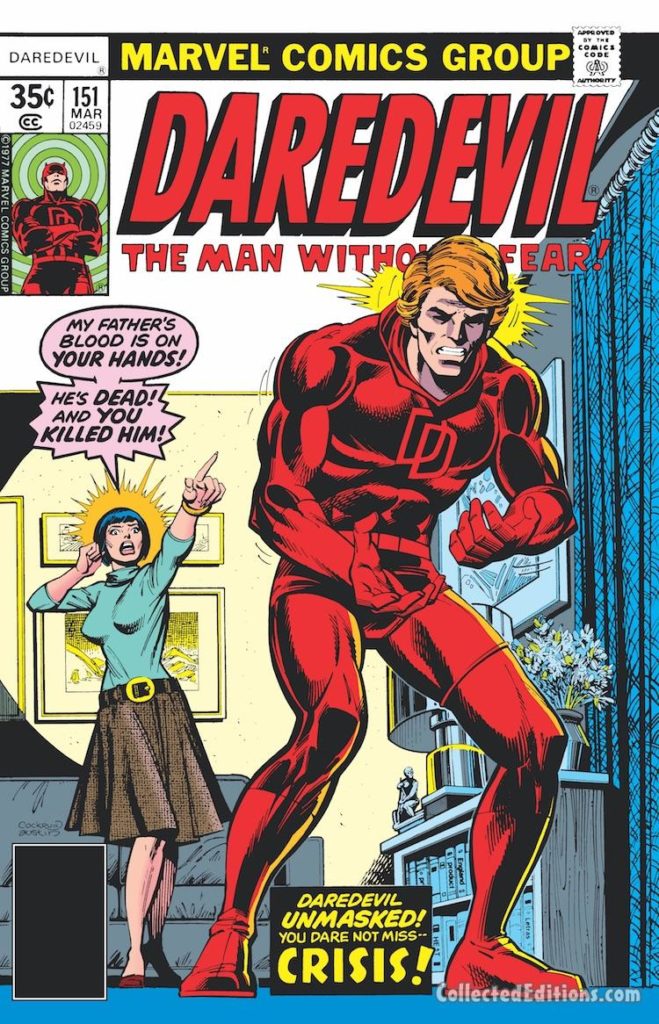 Daredevil #151 cover; pencils, Dave Cockrum; Heather Glenn/Matt Murdock