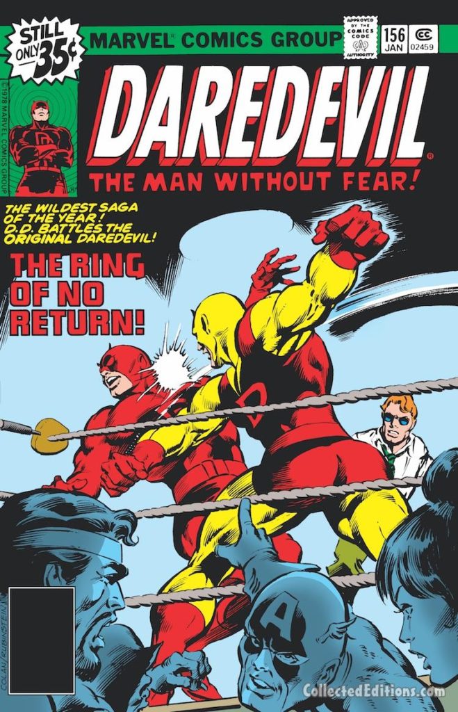 Daredevil #156 cover; pencils, Gene Colan; inks, Joe Rubinstein
